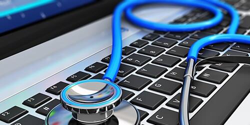 Healthcare data abstract image